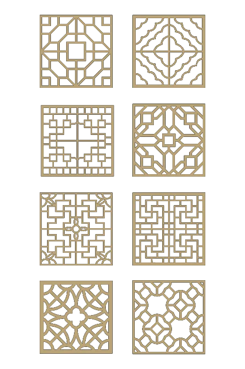 Ornamen bulat klasik 4