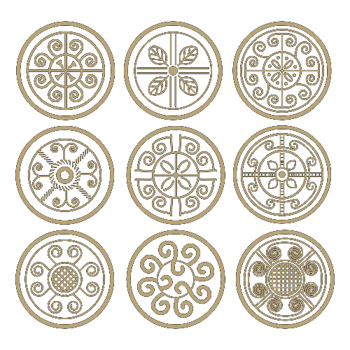 Pattern geometri persegi 1