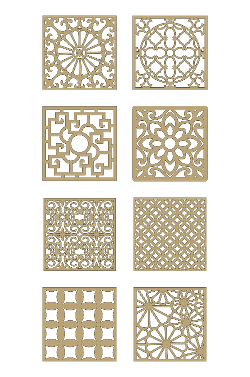 Pattern geometri persegi 5